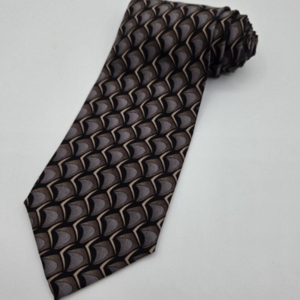 Versini 100% Silk Geometric Men’s Tie Multicolor
